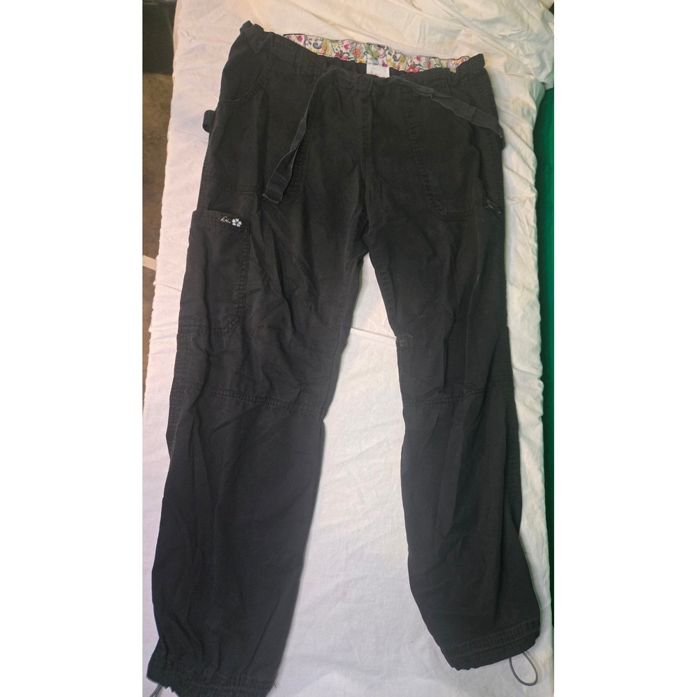 Koi Scrub Pants Cargo Lindsey Medium  Black Scrubs M